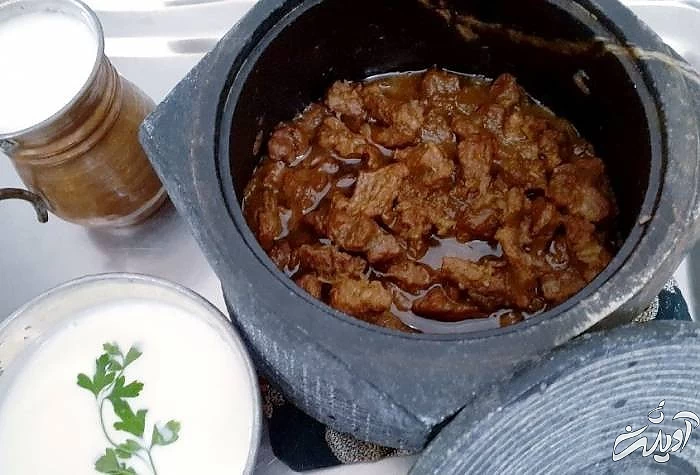 آموزش استفاده از دیگ سنگی پخت غذا در دیگ سنگی